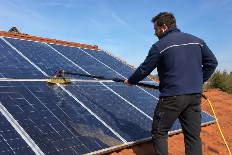 Nettoyage et entretien de panneaux solaires à Monnières